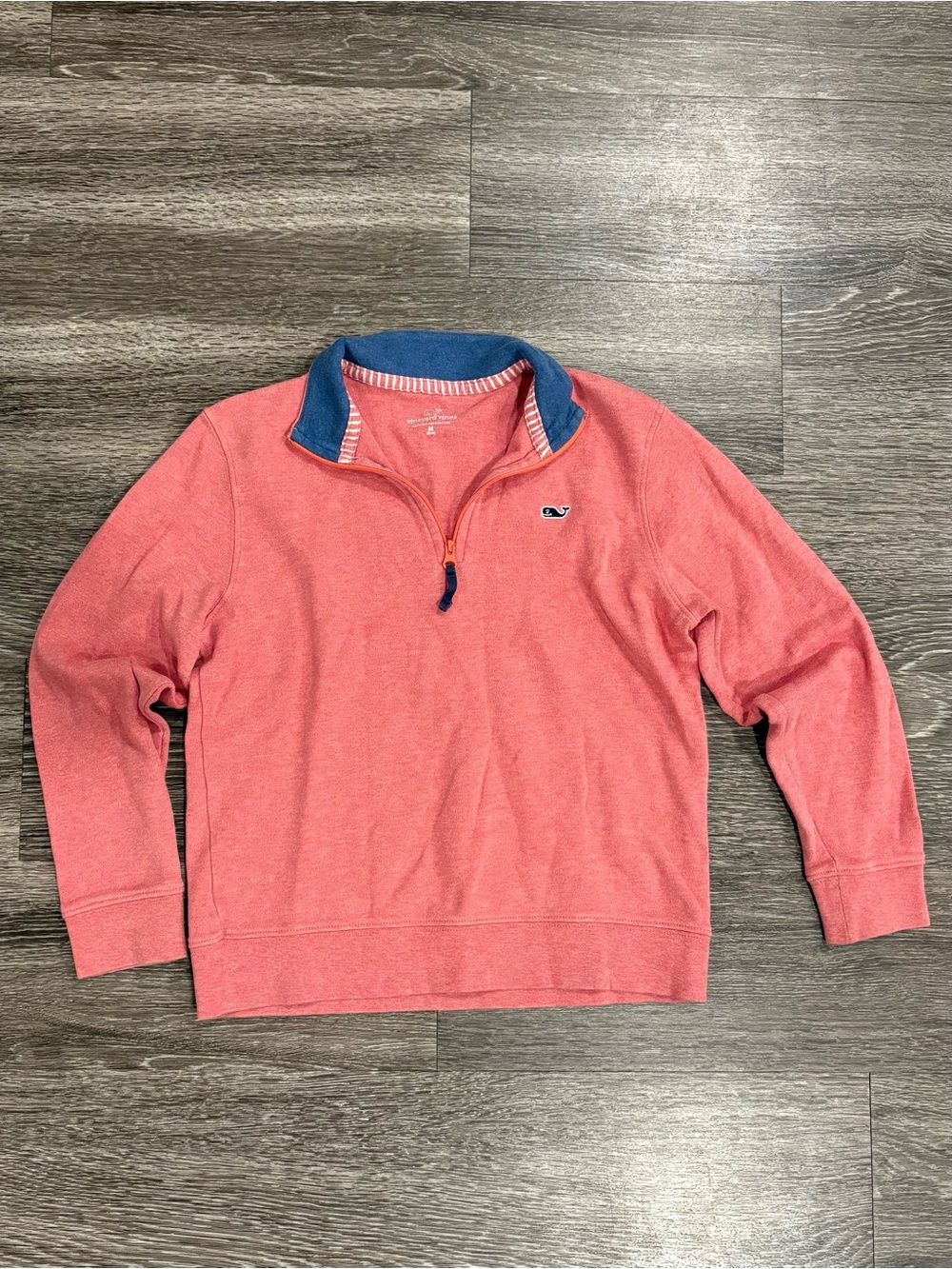 Vineyard Vines Kids Quarter Zip Pullover Coral / Red Size Medium M (12-14)
